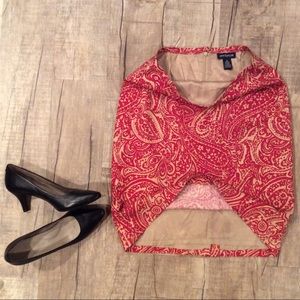 Ann Taylor Size 4 Fully Lined Pencil Paisley Skirt
